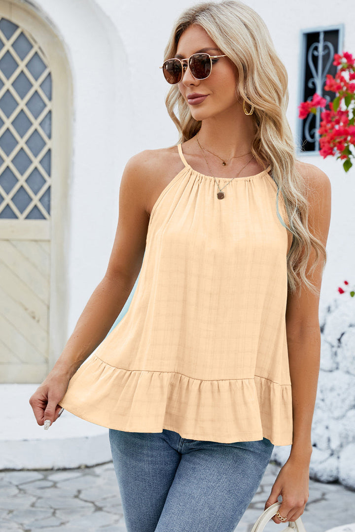 Stilla | Ruffled Rund Hals Cami