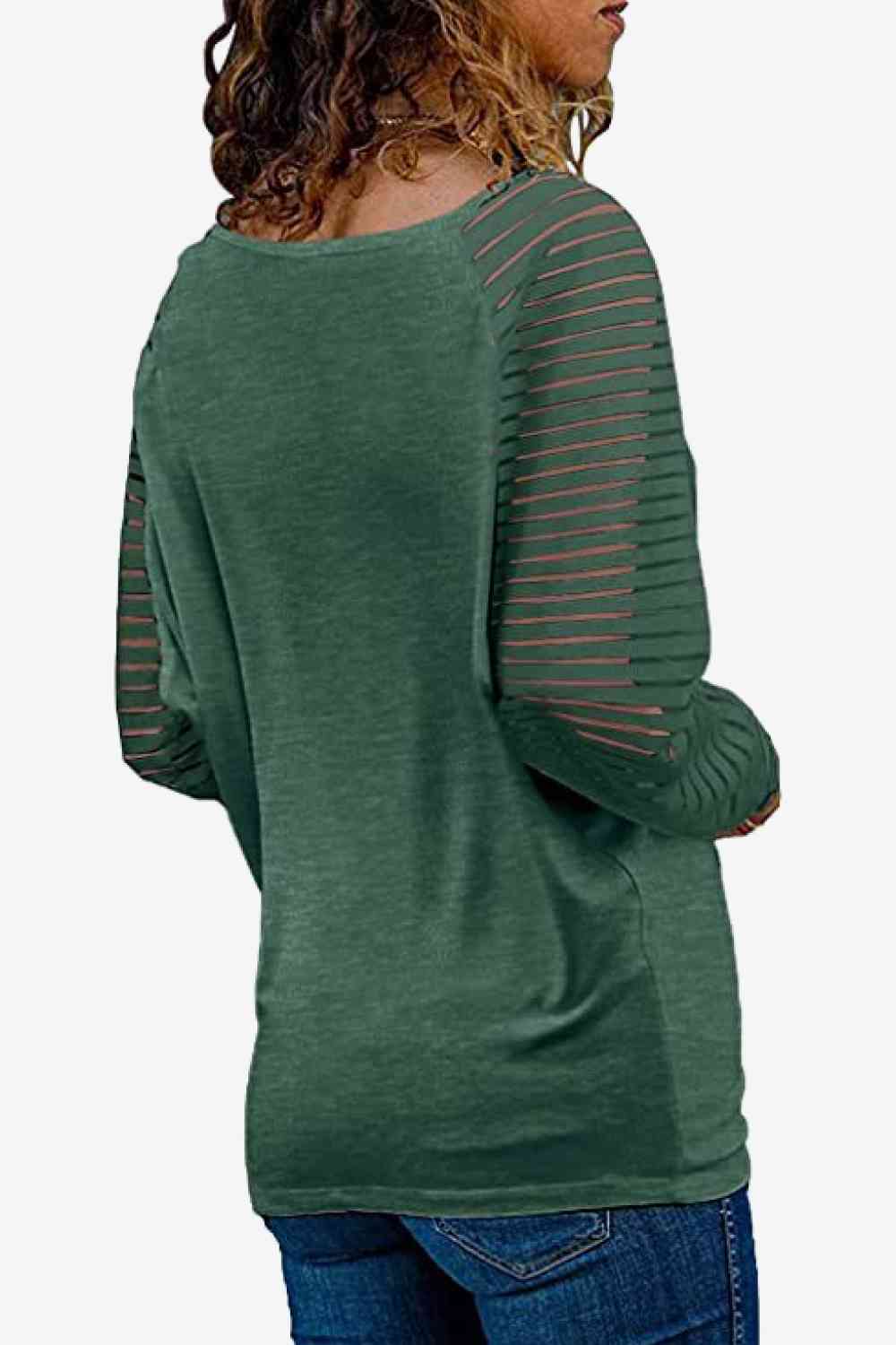Stilla | Neck Lang Raglan Ærme Top