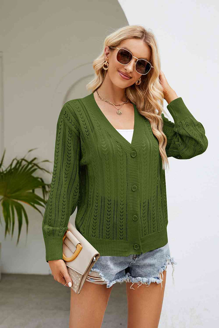 Stilla | Knapfront V-hals Cardigan