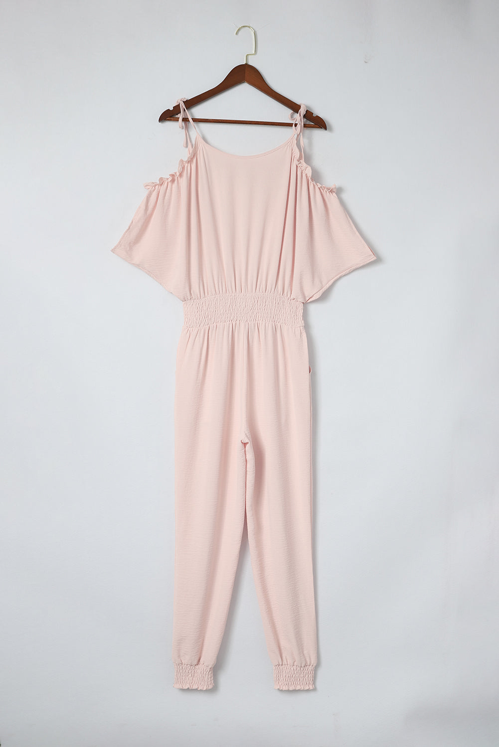 Stilla | Surplice Cold Shoulder Jumpsuit