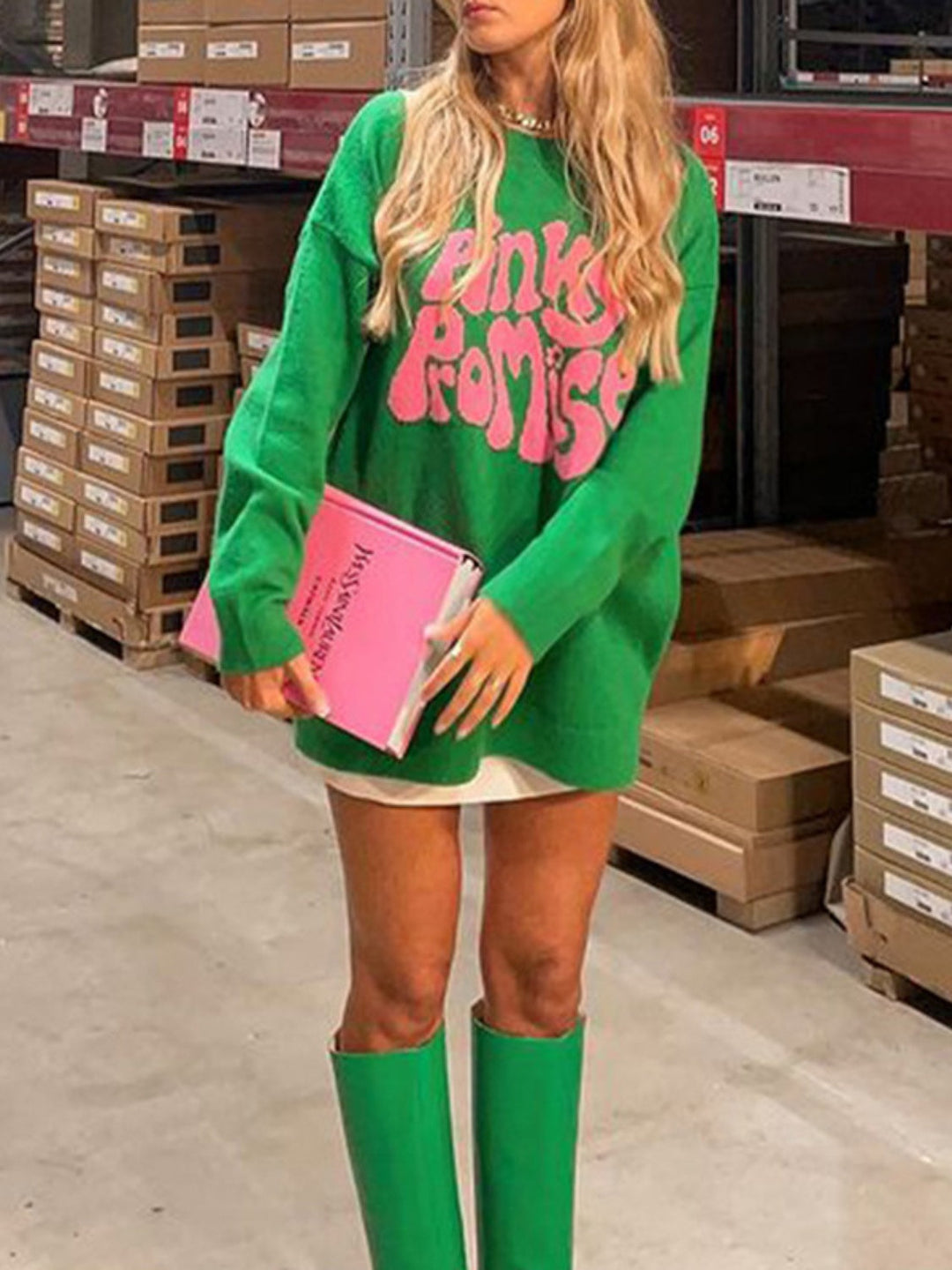 Stilla | PROMISE Rund Hals Drop Skulder Sweater