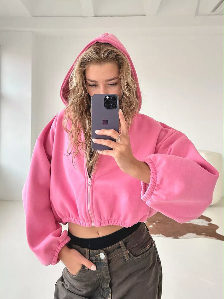 Stilla | Casual, Letvægts, Kort Sports Hoodie Jakke