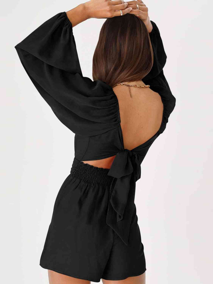 Stilla | Bag Smoked Ballonærme Romper