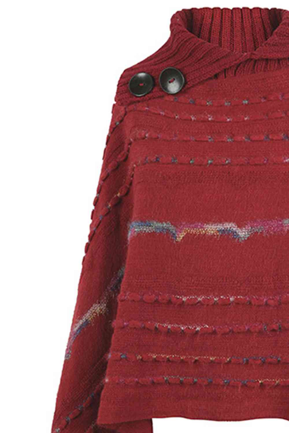 Stilla | Ærme Frynsedetalje Poncho