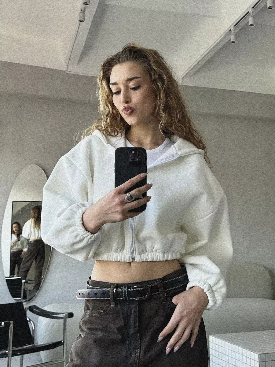 Stilla | Casual, Letvægts, Kort Sports Hoodie Jakke