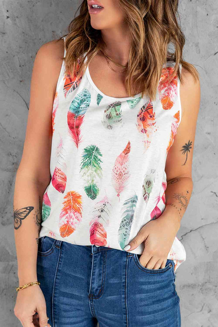 Stilla | Print Rund Hals Tank