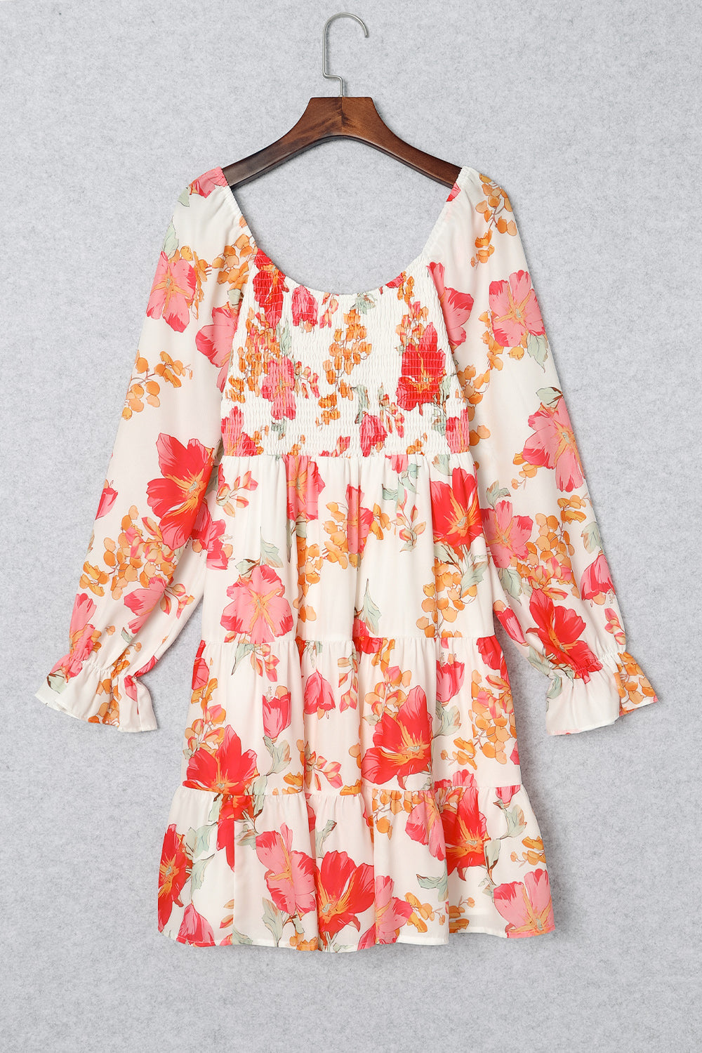 Stilla | Smocked Flounce Sleeve Dress