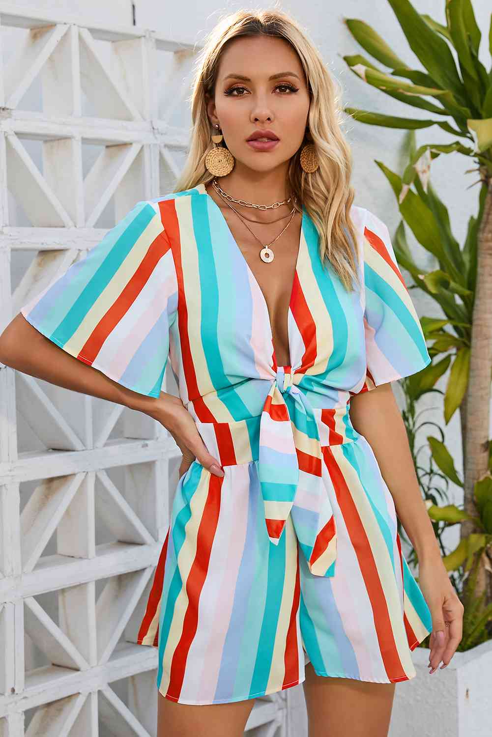 Stilla | Tie Front Romper