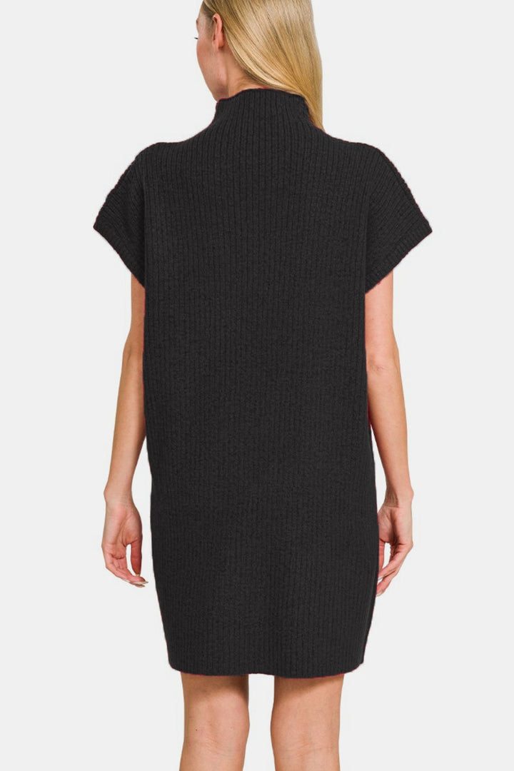Stilla | Korte Ærmet Sweater Mini Kjole