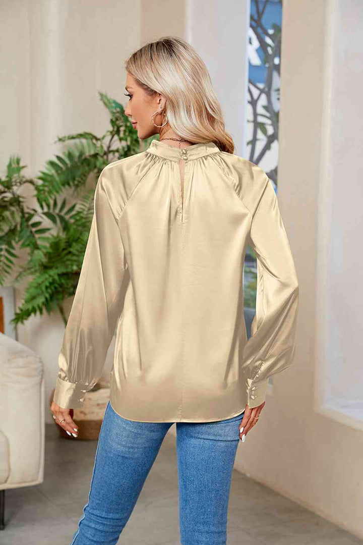 Stilla | Mock Neck Langærmet Top