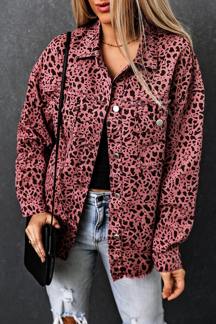 Stilla | Raw Hem Knap-Up Denim Jakke