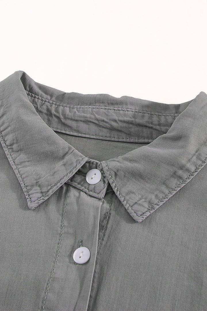 Stilla | Knap-op Krave Denim Top