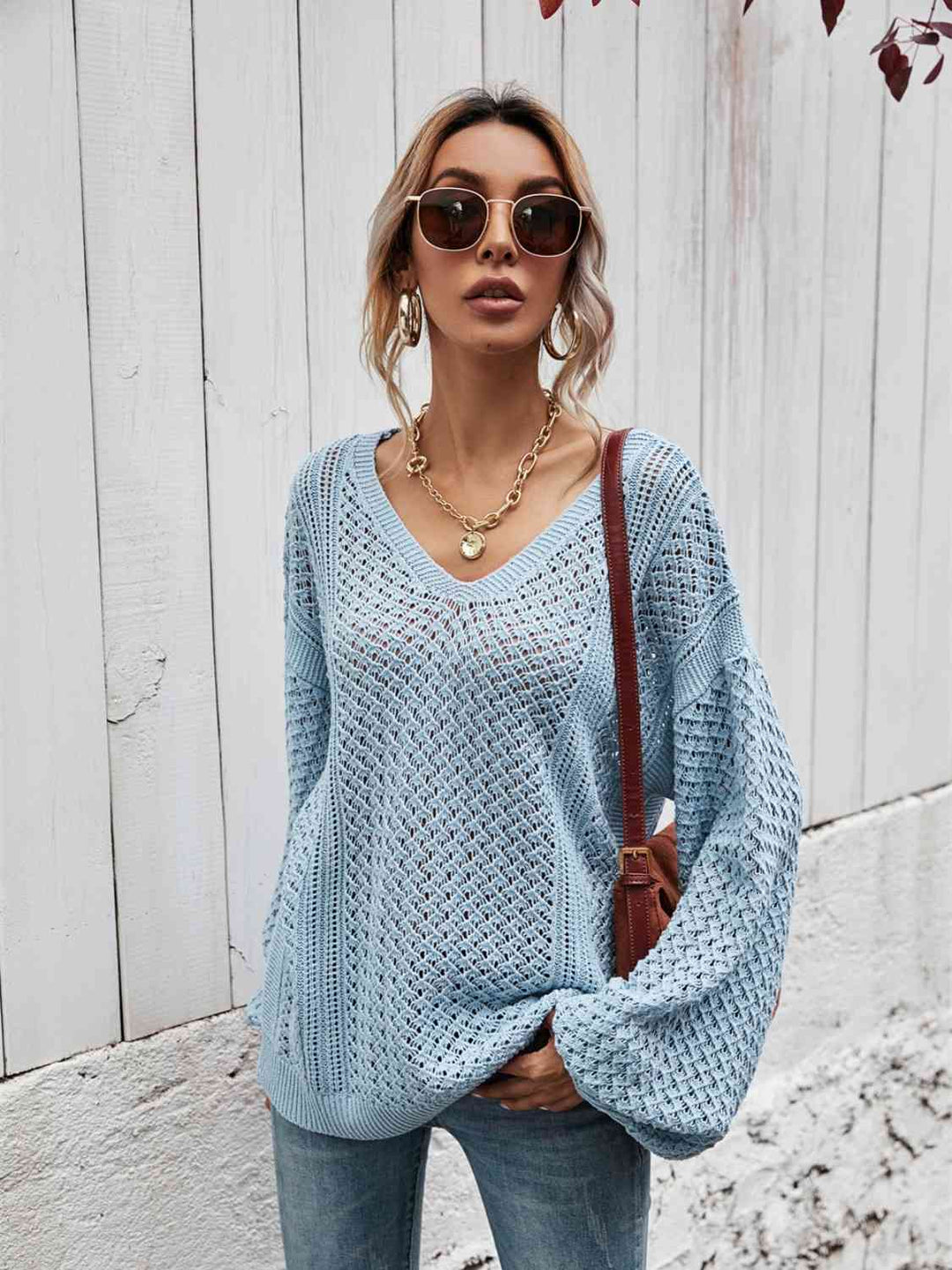 Stilla | Nakke Droppet Skulder Sweater