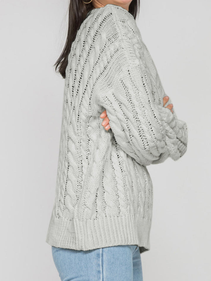 Stilla | Rund Ærme Kabel-Strik Sweater