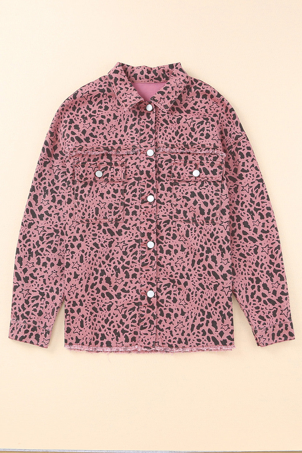 Stilla | Raw Hem Knapper Op Denim Jakke
