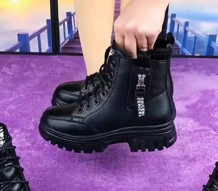 Stilla | Dame High Top Læder Martin Støvler