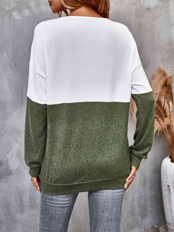 Stilla | Tone Crisscross Detalje Sweatshirt