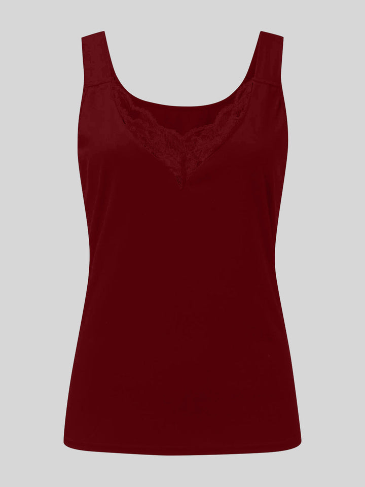 Stilla | Plus Size Blonde Detalje Sweetheart Hals Tank
