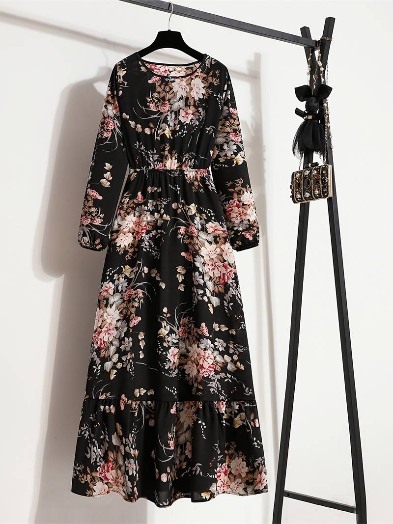 Stilla | Boheme Maxi Kjole Med Blomsterprint