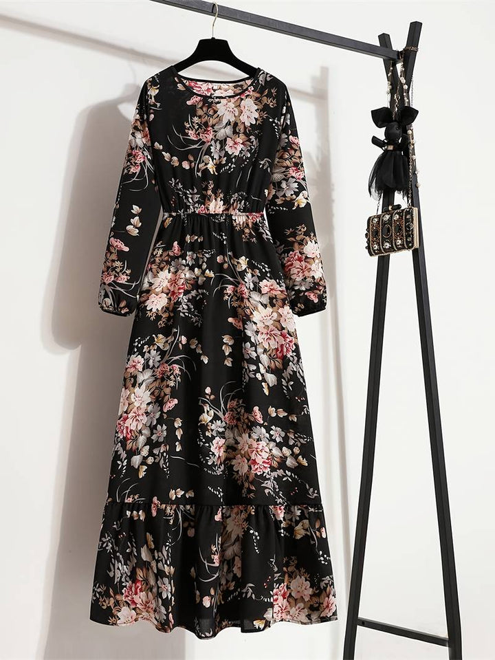 Stilla | Boheme Maxi Kjole Med Blomsterprint