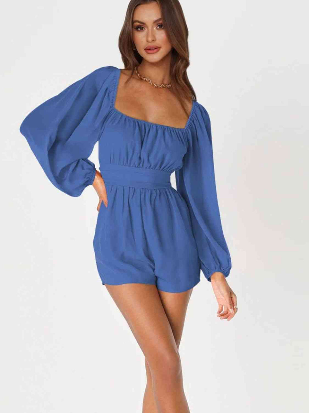 Stilla | Bag Smoked Ballonærme Romper