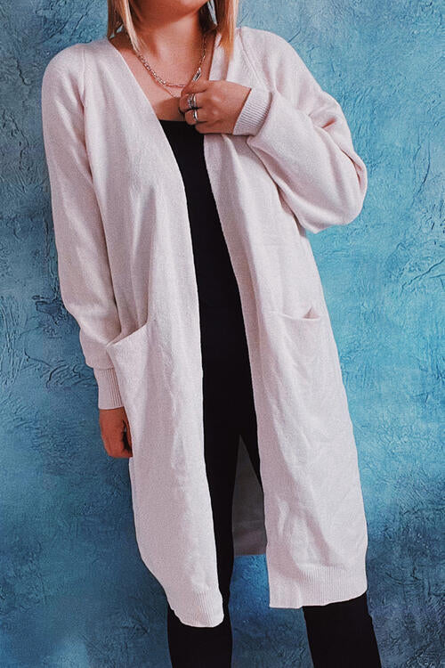 Stilla | Front Longline Cardigan Med Lommer