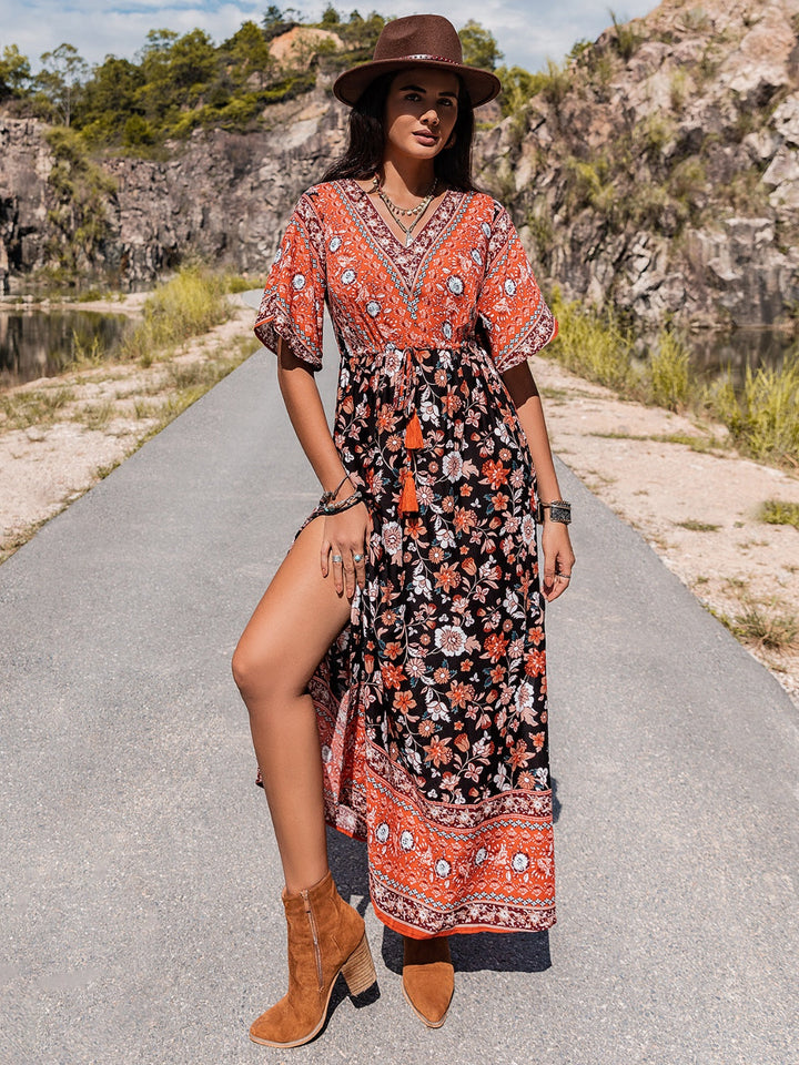 Stilla | Hals Slid Maxi Kjole
