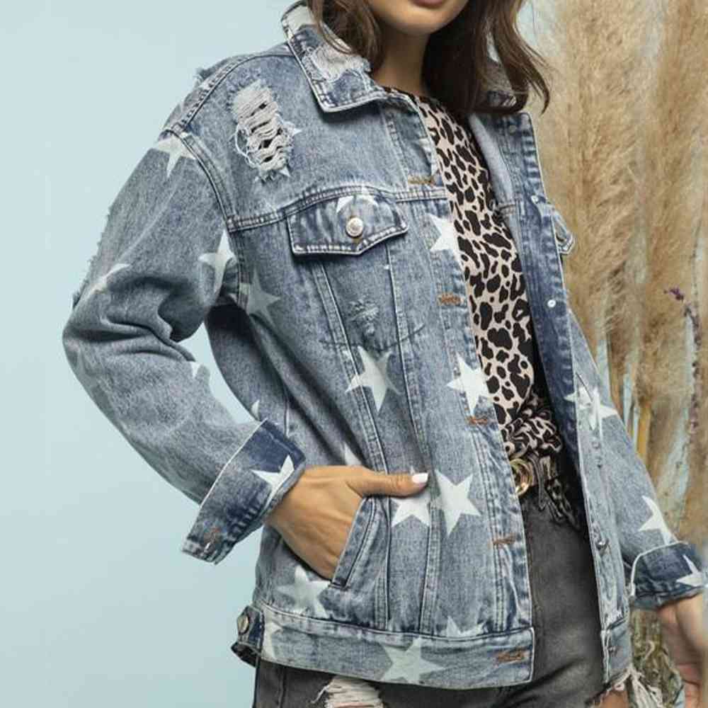 Stilla | Slidt Denim Shacket