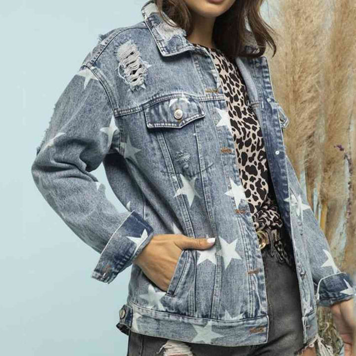 Stilla | Slidt Denim Shacket