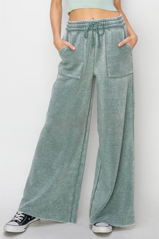 Stilla | Rise Wide Leg Drawstring Bukser