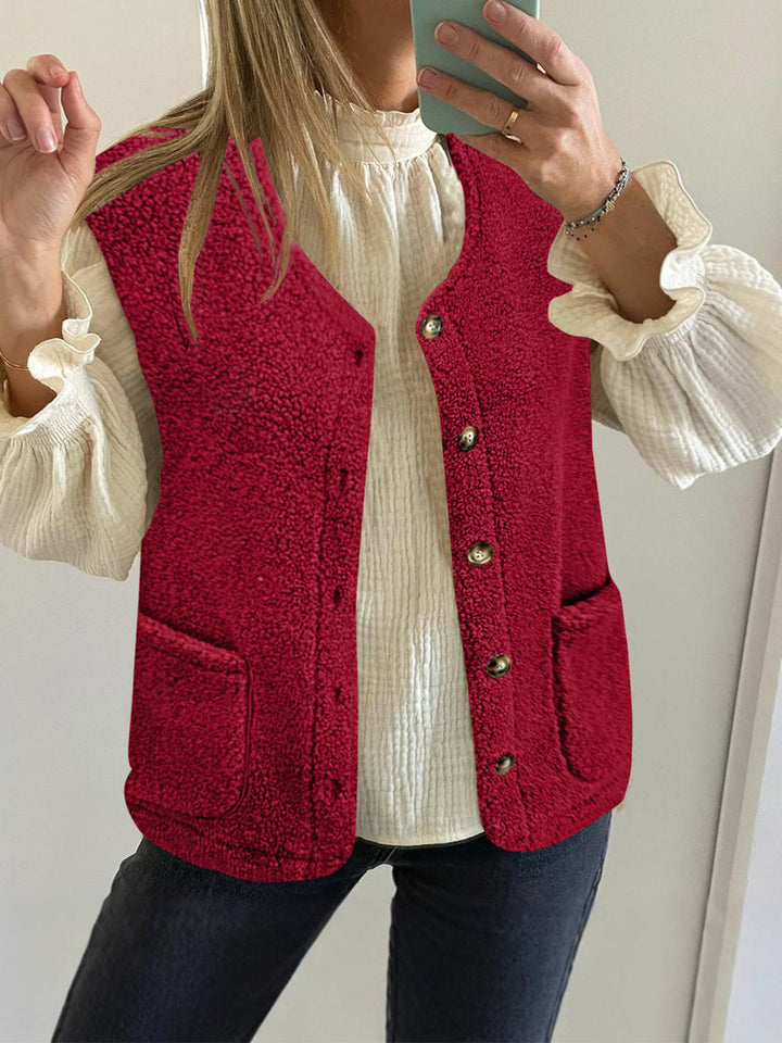 Stilla | Vest med knapper og lommer