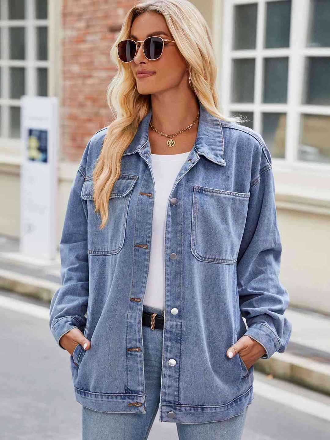 Stilla | up Denim Jakke Med Lommer