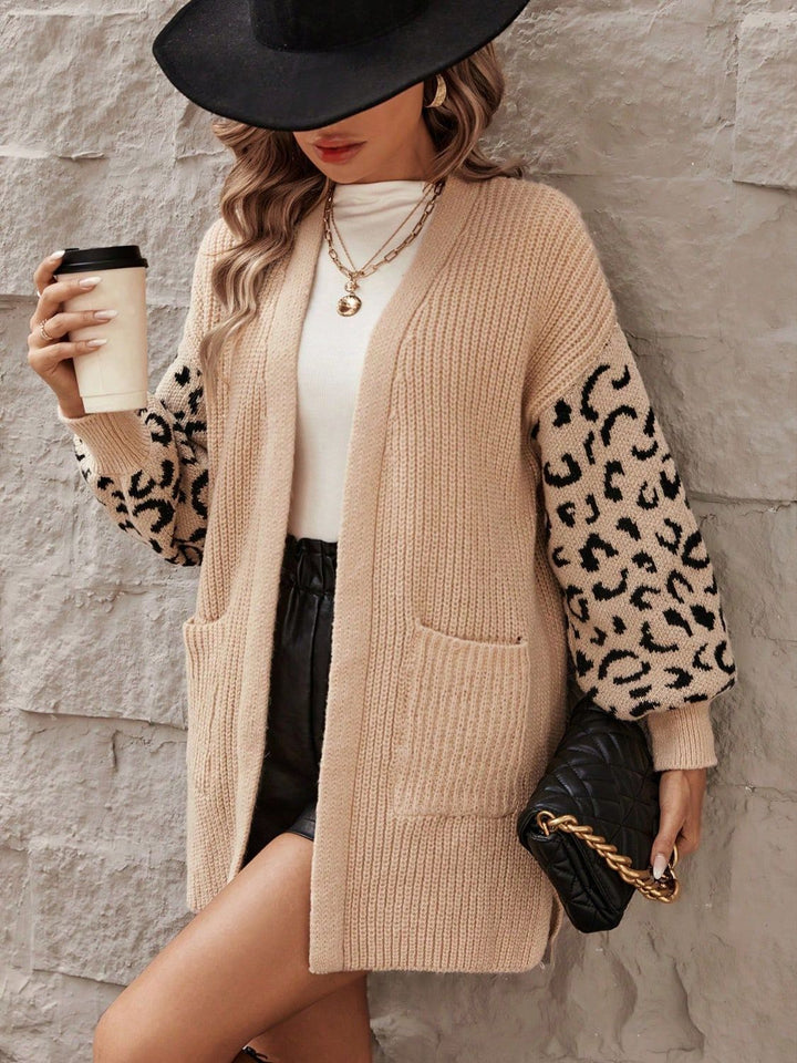 Stilla | Leopard Åben Front Cardigan