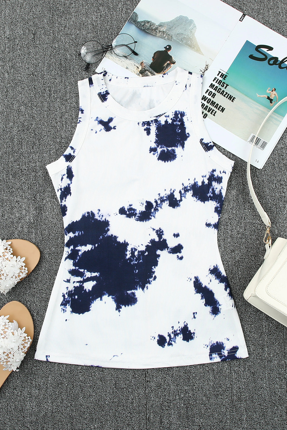Stilla | Farve Rund Hals Tank