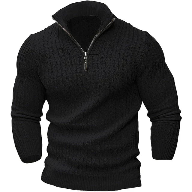 Stilla | Trendy Pullover med Lynlås til Mænd