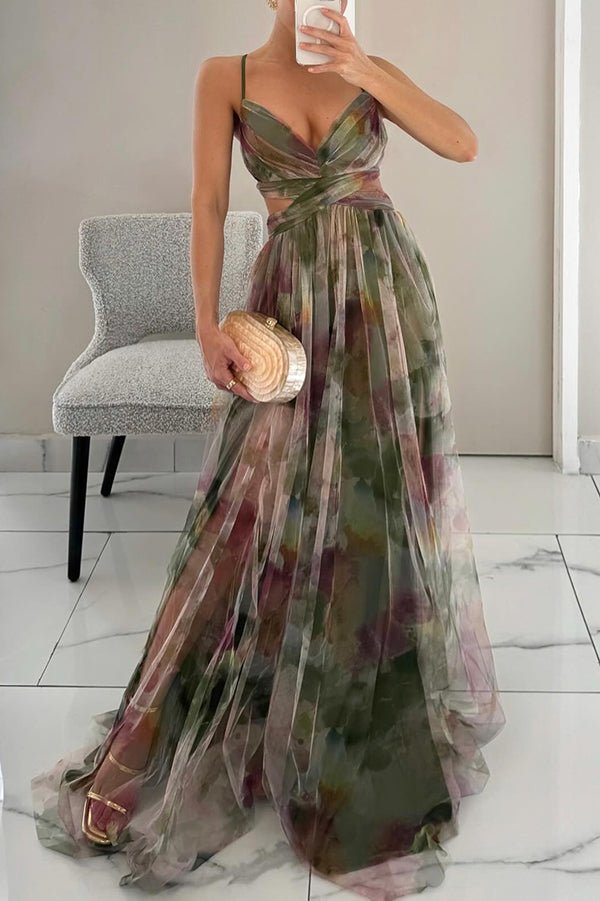 Skovae | Elegant Maxikjole i smukt blomsterdesign