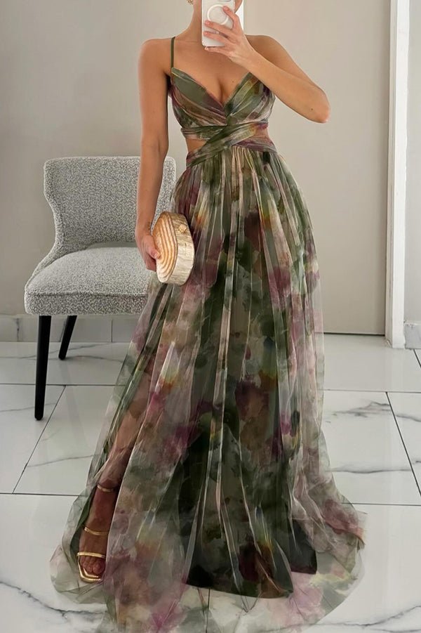 Skovae | Elegant Maxikjole i smukt blomsterdesign