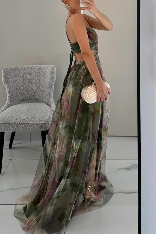 Skovae | Elegant Maxikjole i smukt blomsterdesign