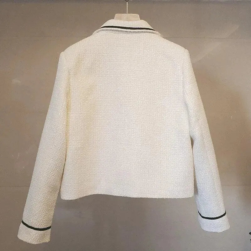 Stilla | Klapetas Knap Kort Tweed Jakke Kvinder