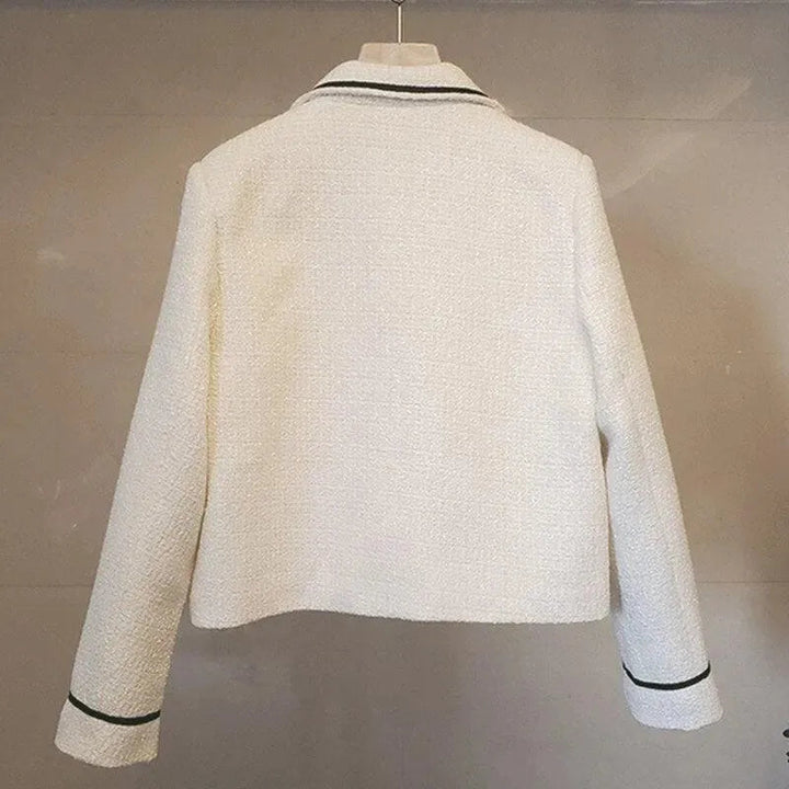 Stilla | Klapetas Knap Kort Tweed Jakke Kvinder