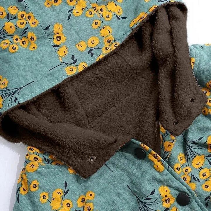 Stilla | Floral Locker Plus Size Vintersjakke