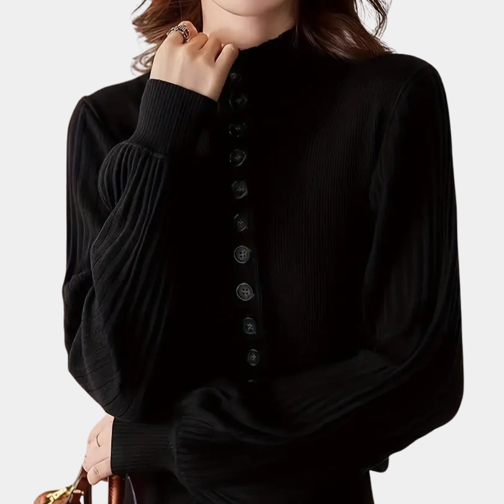 Stilla | Elegant Strikket Cardigan med Knapper til Damer