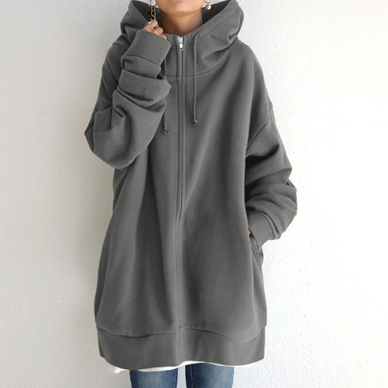 Stilla | Komfortabel Oversized-Vinter Hoodie Cassandra