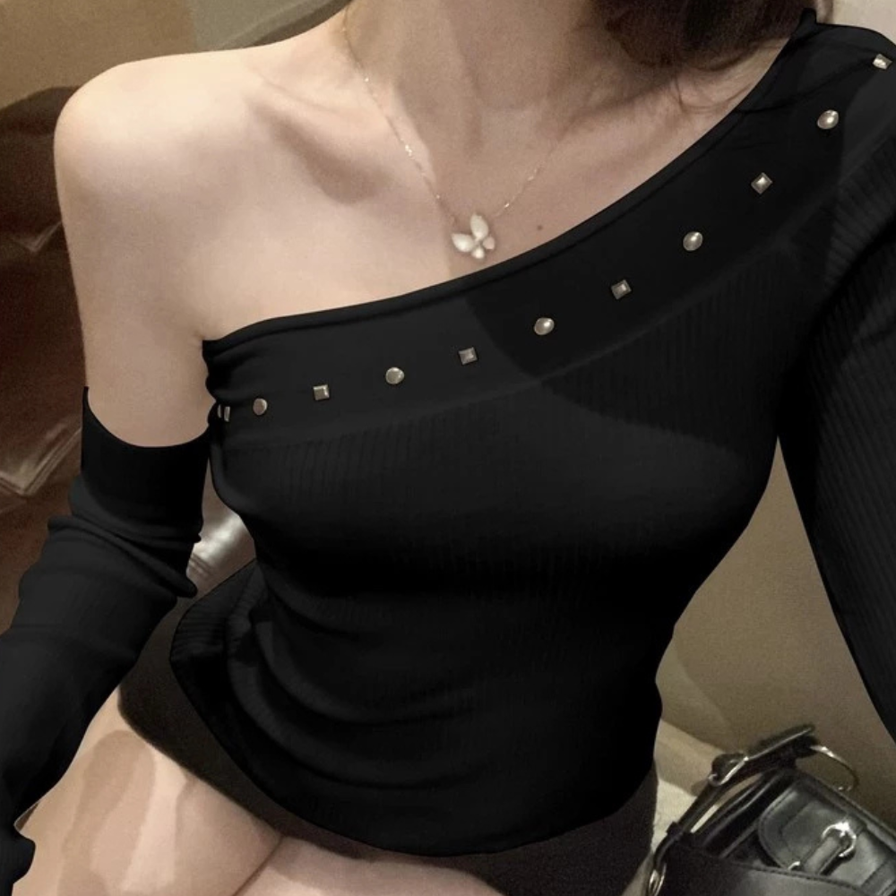 Stilla | Asymmetrisk Skuldersweater til Kvinder