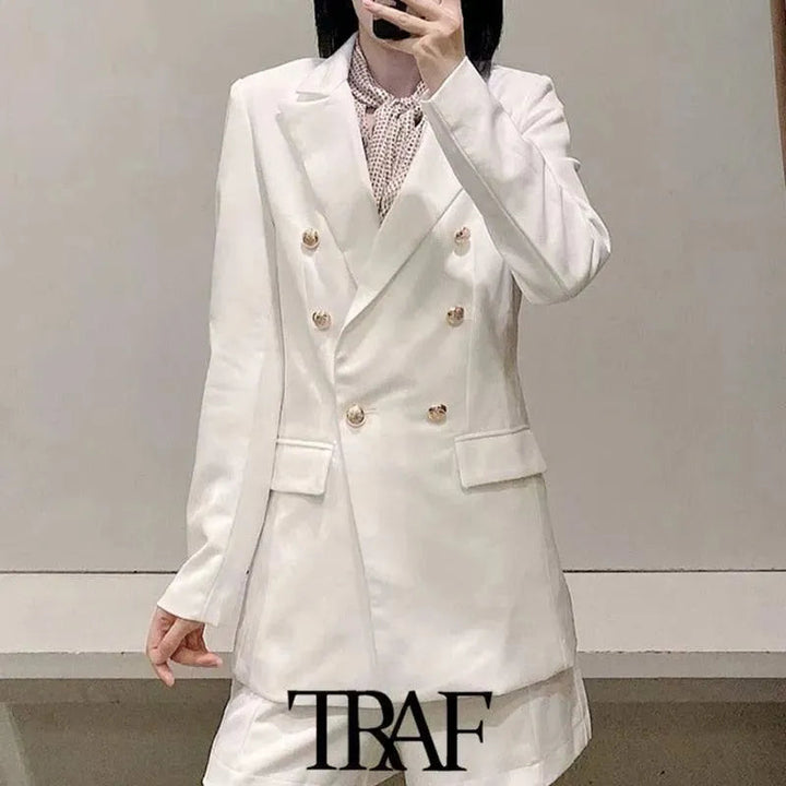 Stilla | FRANS Vintage Blazer Dame - Formelt-Erhverv - Uni-Enfarvet
