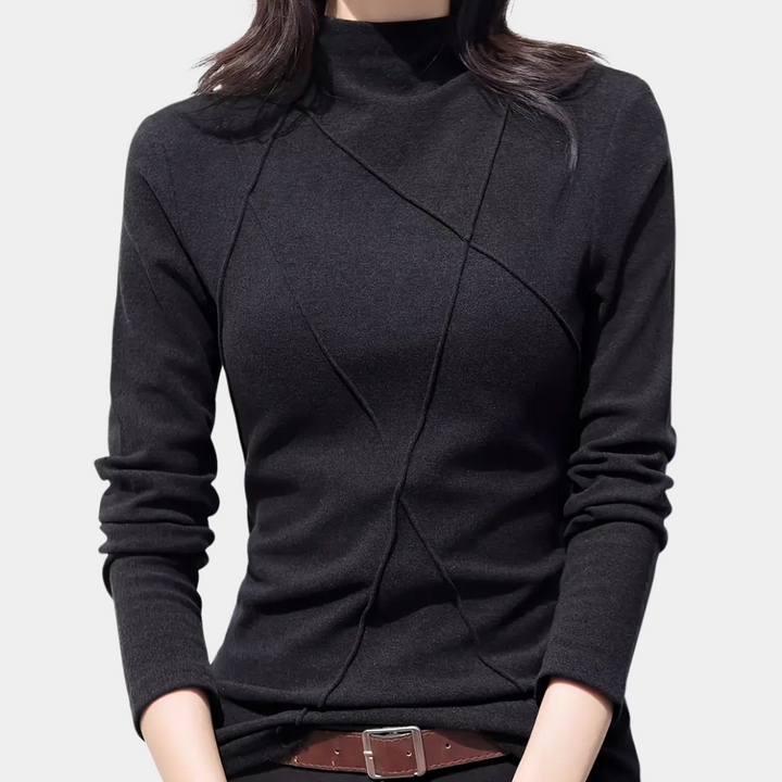 Stilla | Sofistikeret Halv Turtleneck Trøje til Damer