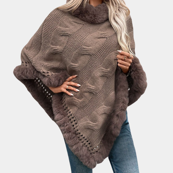 Stilla | Blød Poncho Sjal til Kvinder