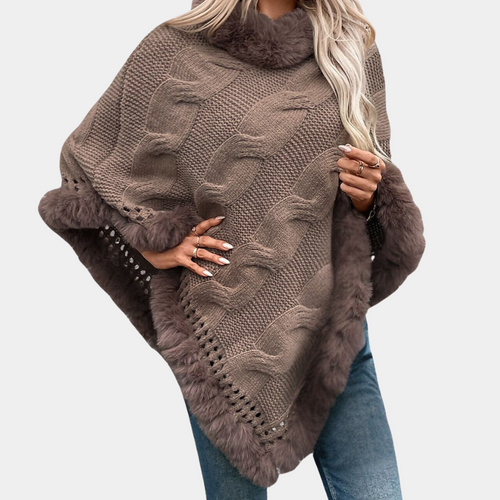 Stilla | Blød Poncho Sjal til Kvinder