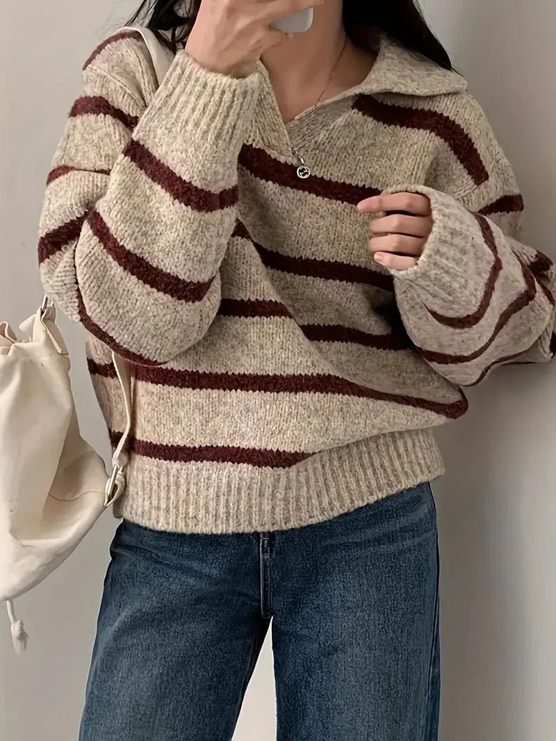 Stilla | Pullover Med V-udskæring