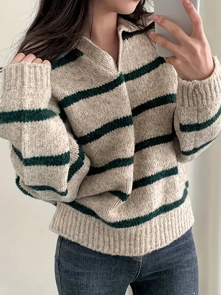 Stilla | Pullover Med V-udskæring